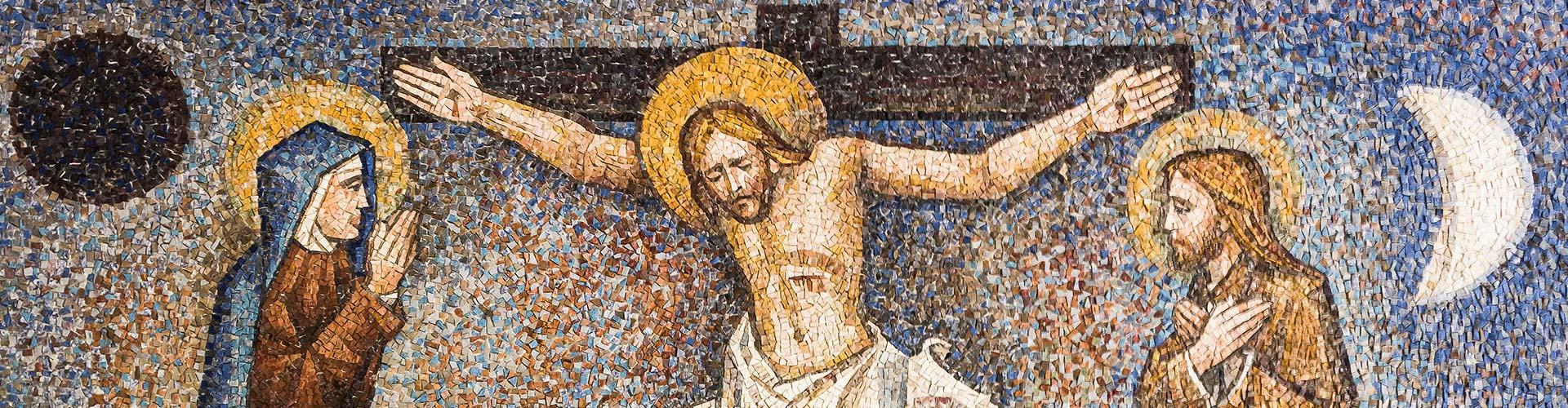 Dotzena estació: Jesús a la creu, la mare i el disciple
