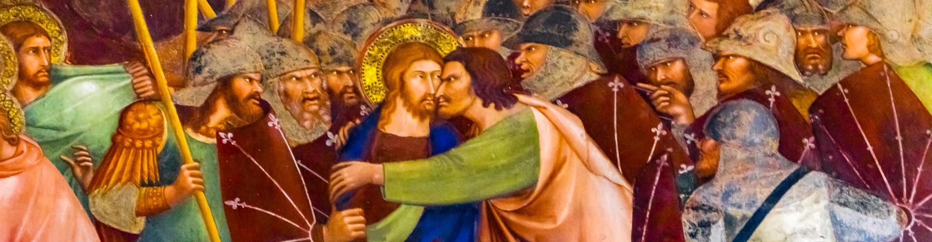 Segona estació: Jesús, traït per Judes, és arrestat