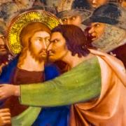 Segona estació: Jesús, traït per Judes, és arrestat
